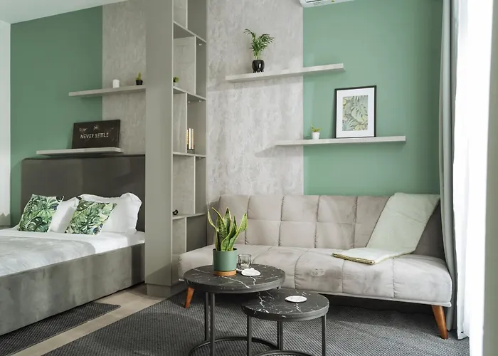 Nexus Olive Studio Plaza With Parking Апартаменти Бухарест