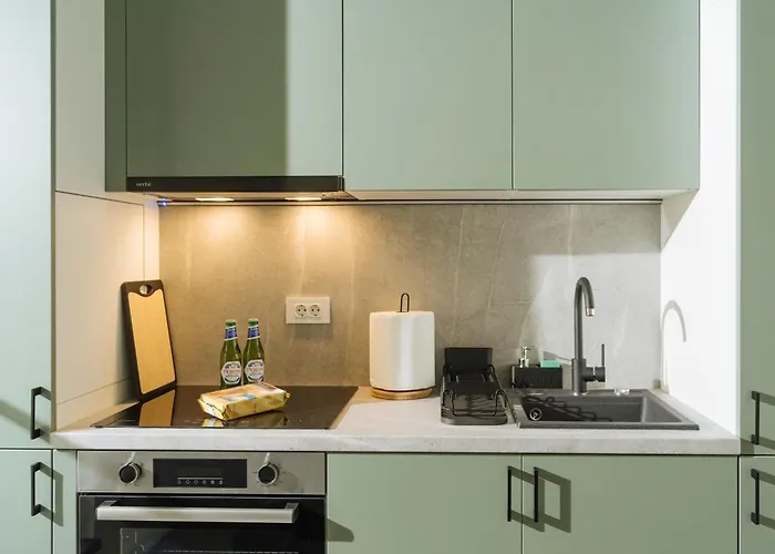 Апартаменти Nexus Olive Studio Plaza With Parking Бухарест